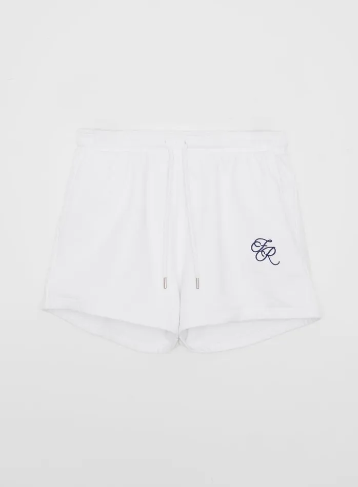 4th and Reckless Shorts Women Cream Fourth Logo Embroidered Short Leone