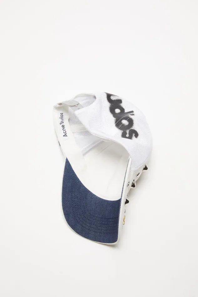 Acne Studios Cap Printed White Women Hats