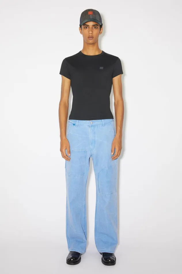 Acne Studios Crew Neck Tshirt 8211 Fitted Fit Black Women Tshirts