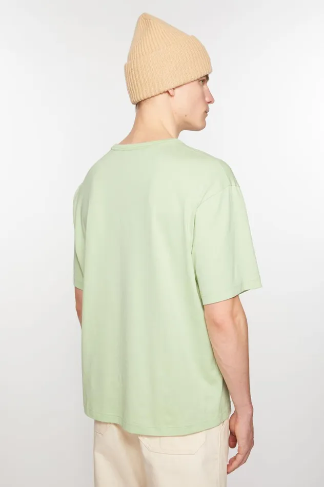 Acne Studios Crew Neck Tshirt 8211 Relaxed Fit Mint Green Women Tshirts