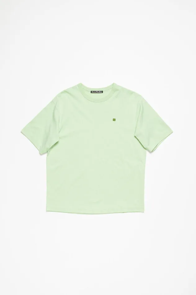 Acne Studios Crew Neck Tshirt 8211 Relaxed Fit Mint Green Women Tshirts
