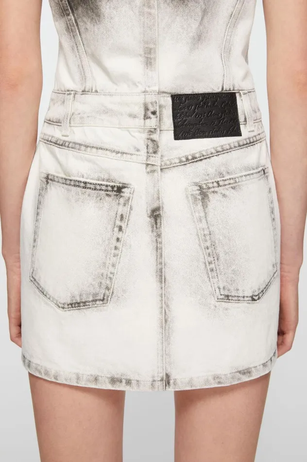 Acne Studios Denim Dress Whiteblack Women Dresses