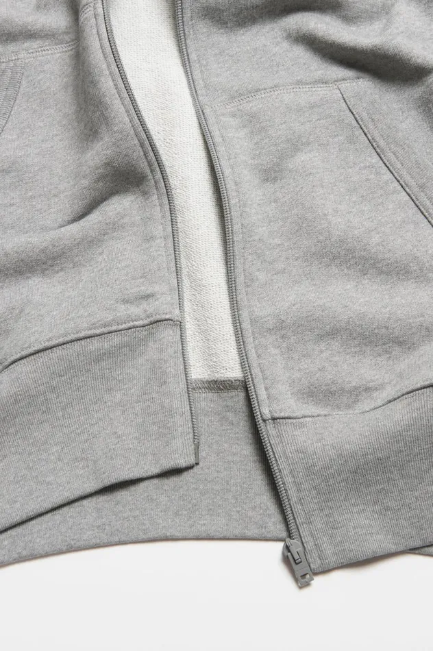 Acne Studios Hooded Zip Sweater Light Grey Melange Women Sweatshirts