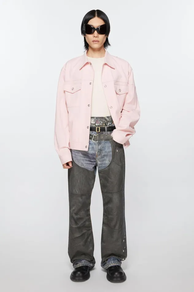 Acne Studios Leather Buckle Belt Blackgold Men Belts