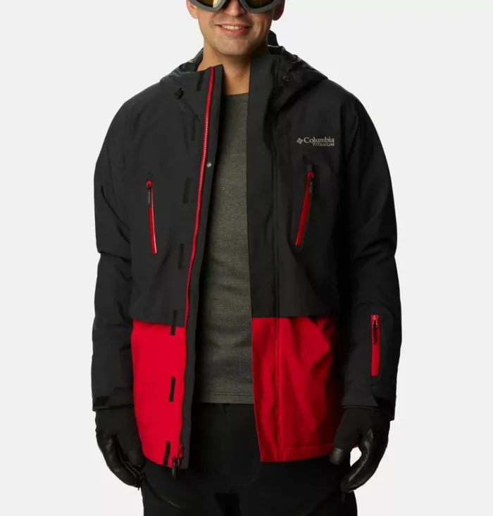 Aerial Ascender II Jacket Mountain Red Black Mens Columbia Sportswear Insulated and Down Aerial Ascender II Jacket Mountain Red Black Mens Columbia Sportswear Insulated and Down