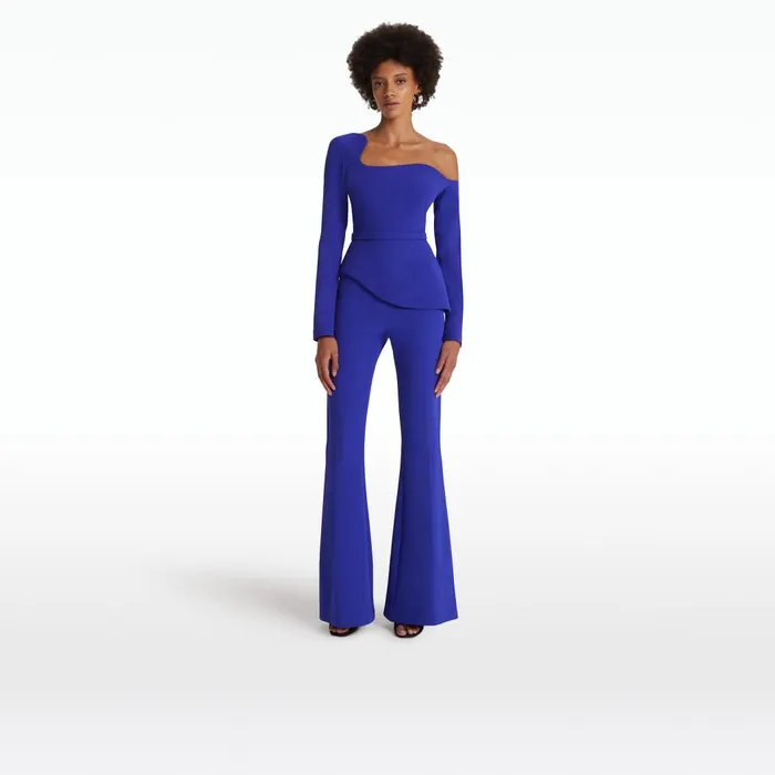 Aime Azure Blue Top Women Safiyaa Tops