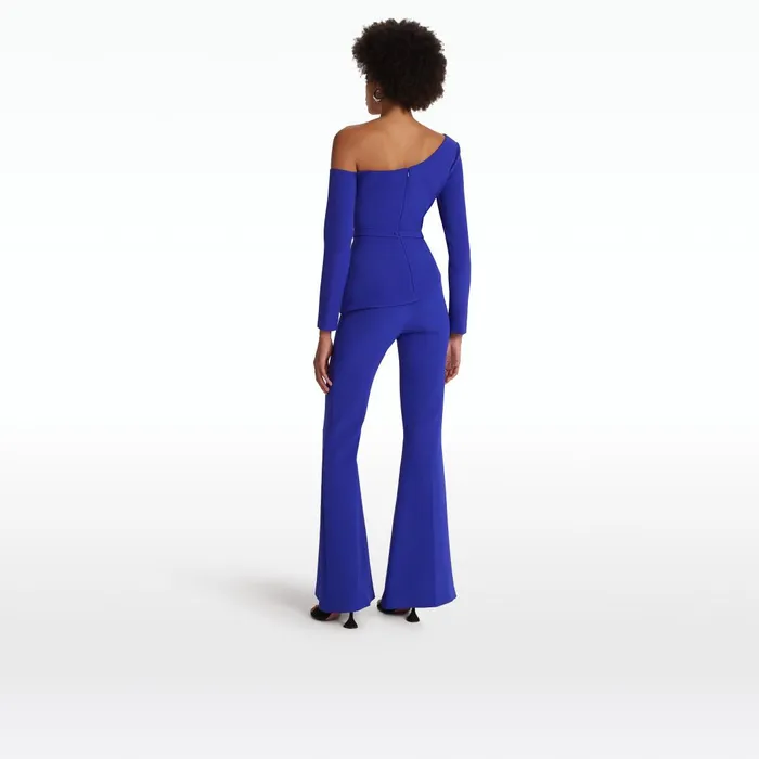 Aime Azure Blue Top Women Safiyaa Tops