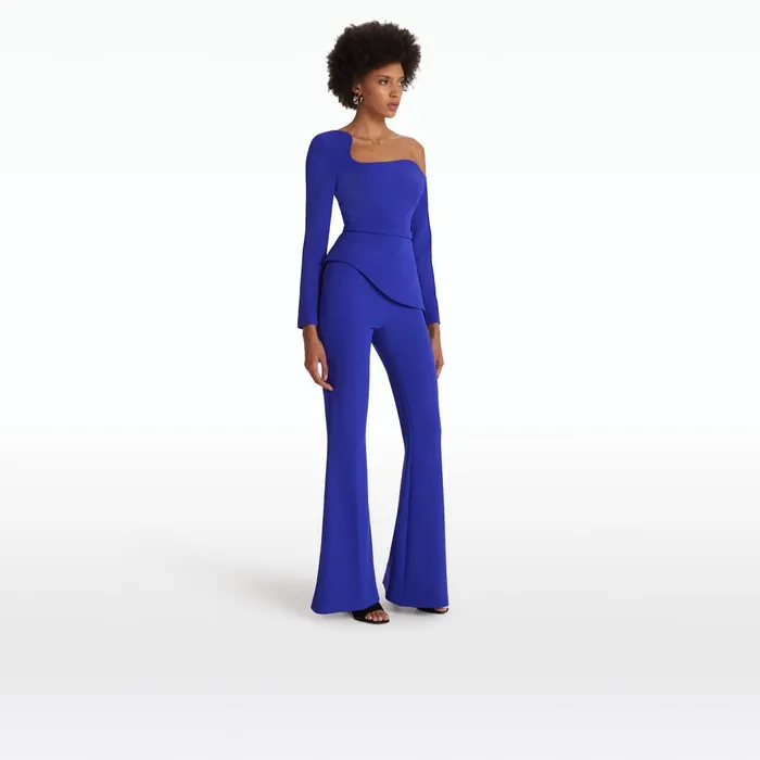 Aime Azure Blue Top Women Safiyaa Tops