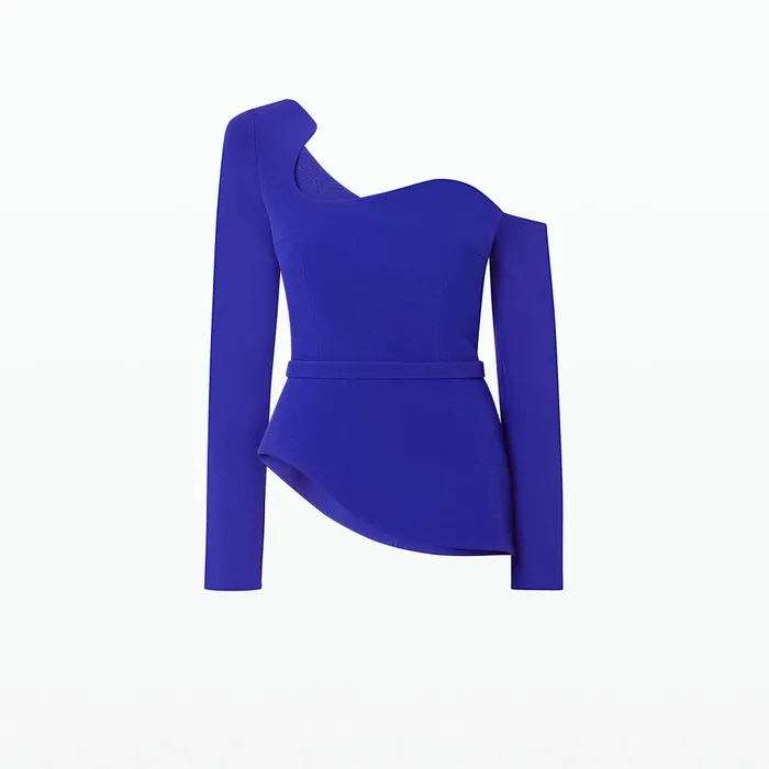 Aime Azure Blue Top Women Safiyaa Tops