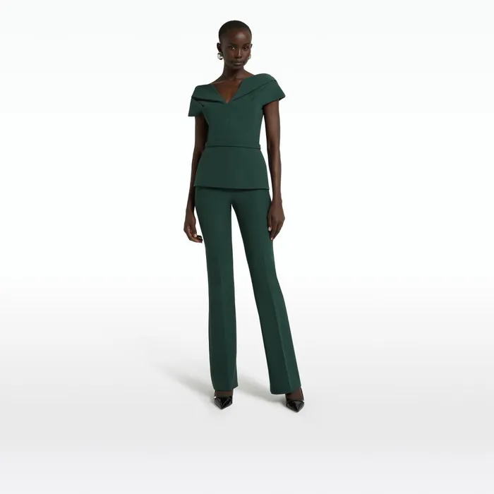 Alexa Darkest Spruce Trousers Women Safiyaa Trousers