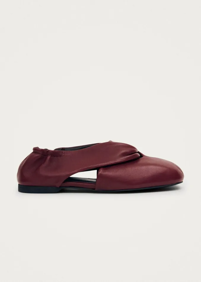 ALOHAS Ballet Flats Alaula Burgundy Leather Ballet Flats 8211 Women