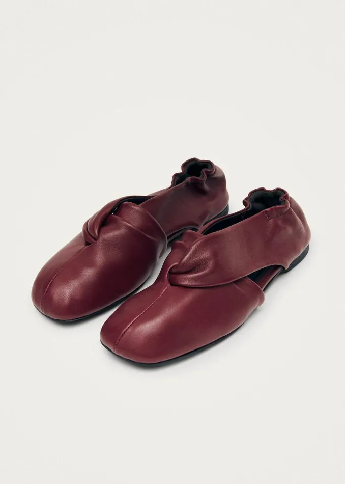 ALOHAS Ballet Flats Alaula Burgundy Leather Ballet Flats 8211 Women