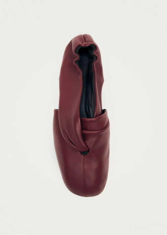 ALOHAS Ballet Flats Alaula Burgundy Leather Ballet Flats 8211 Women