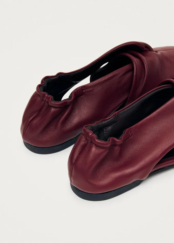 ALOHAS Ballet Flats Alaula Burgundy Leather Ballet Flats 8211 Women