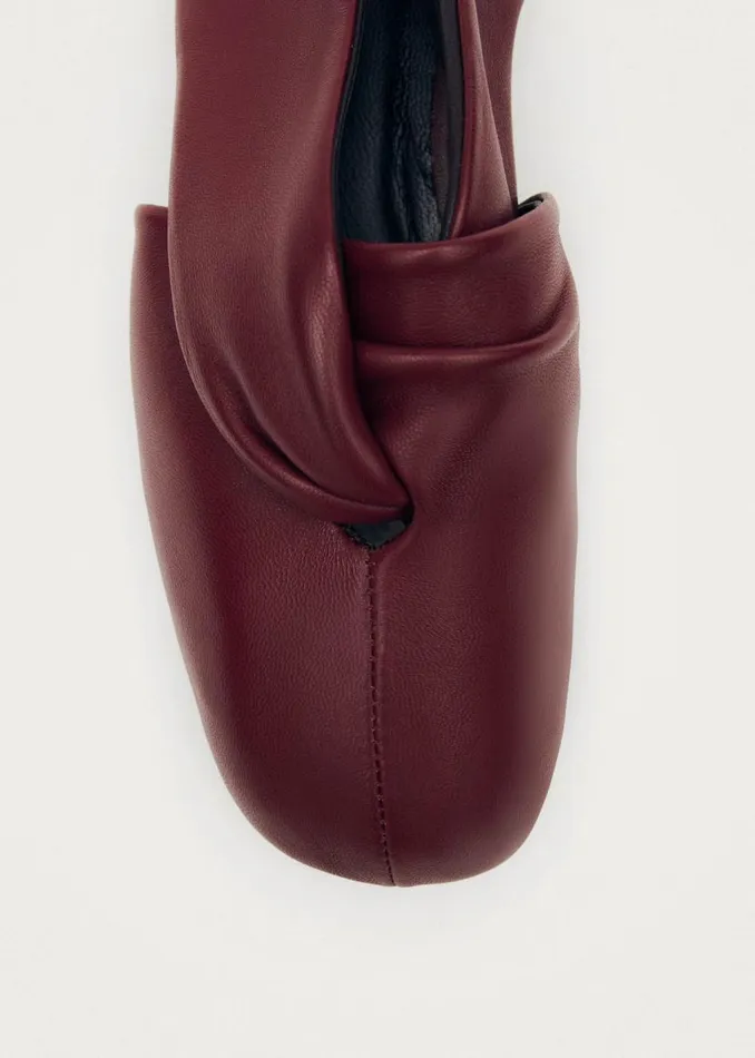 ALOHAS Ballet Flats Alaula Burgundy Leather Ballet Flats 8211 Women