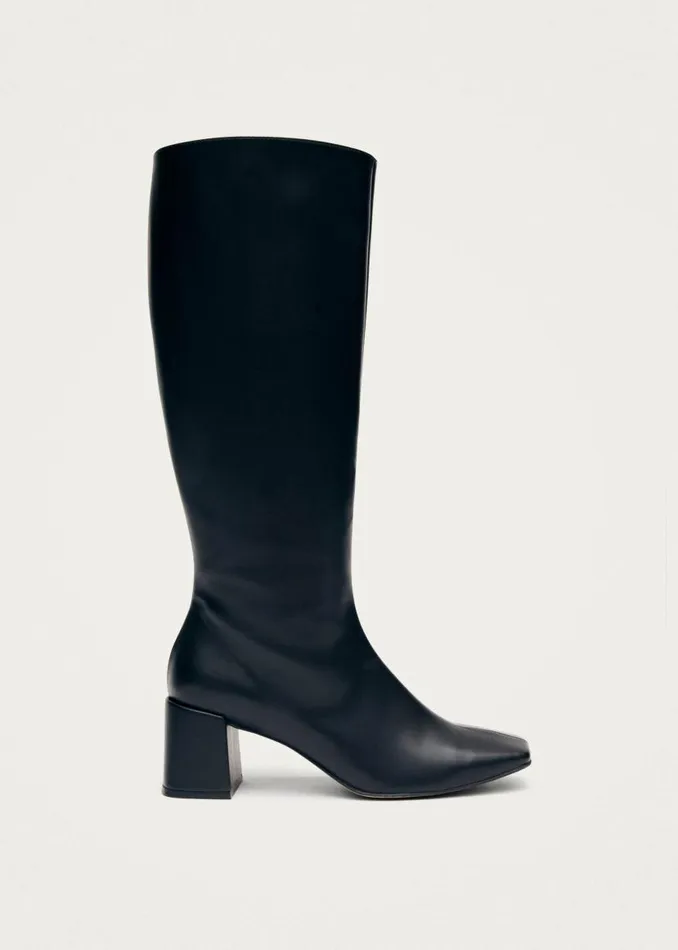 ALOHAS Boots Chalk Black Vegan Leather Boots 8211 Women