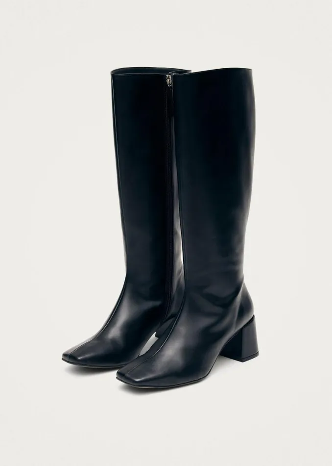 ALOHAS Boots Chalk Black Vegan Leather Boots 8211 Women