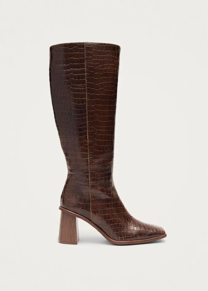 ALOHAS Boots East Alli Brown Leather Boots 8211 Women