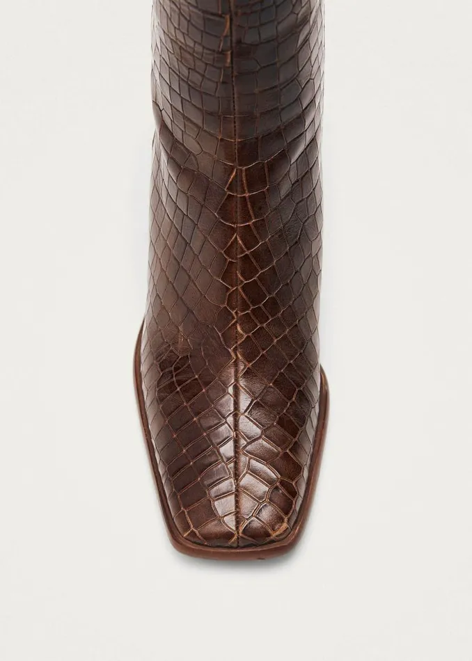 ALOHAS Boots East Alli Brown Leather Boots 8211 Women