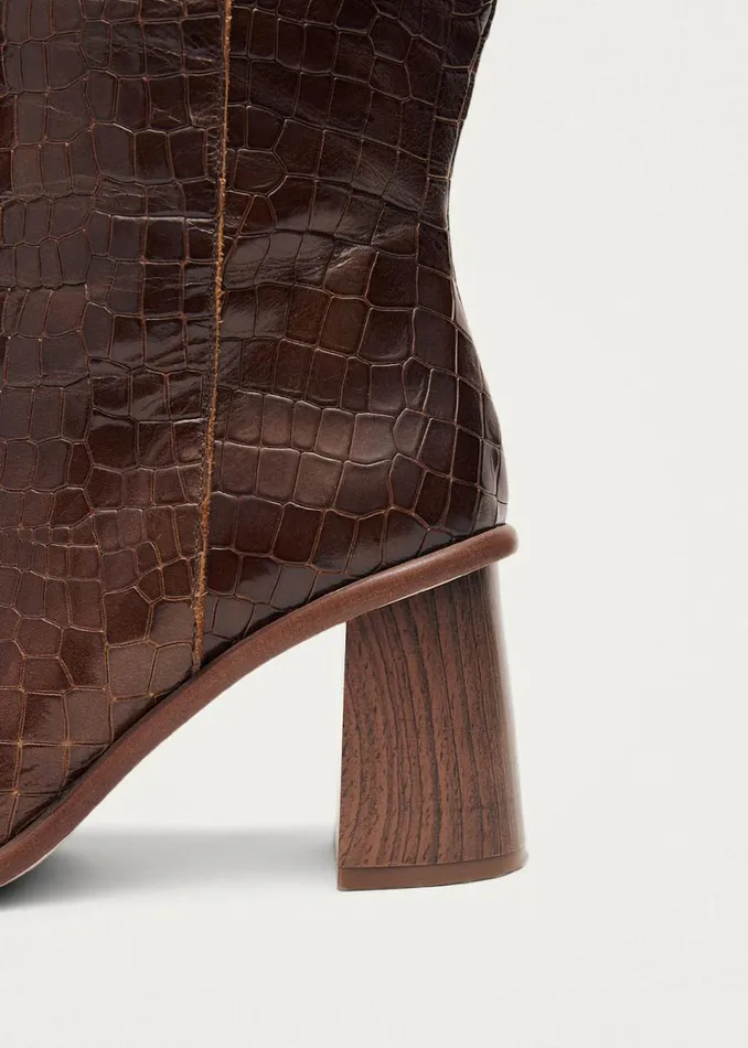 ALOHAS Boots East Alli Brown Leather Boots 8211 Women