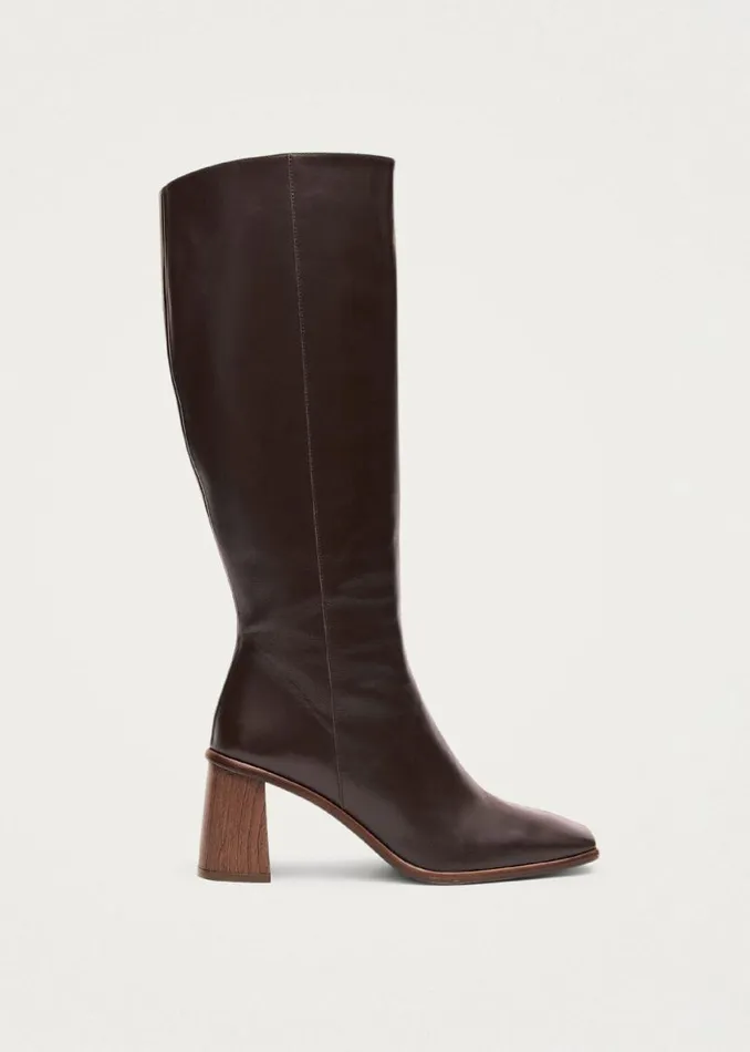 ALOHAS Boots East Coffee Brown Leather Boots 8211 Women