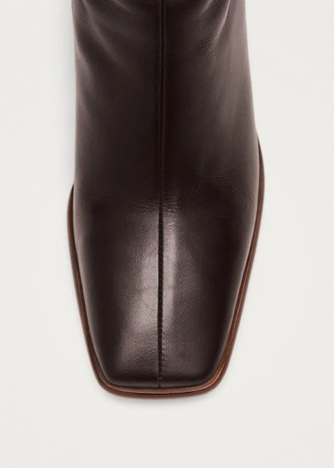 ALOHAS Boots East Coffee Brown Leather Boots 8211 Women