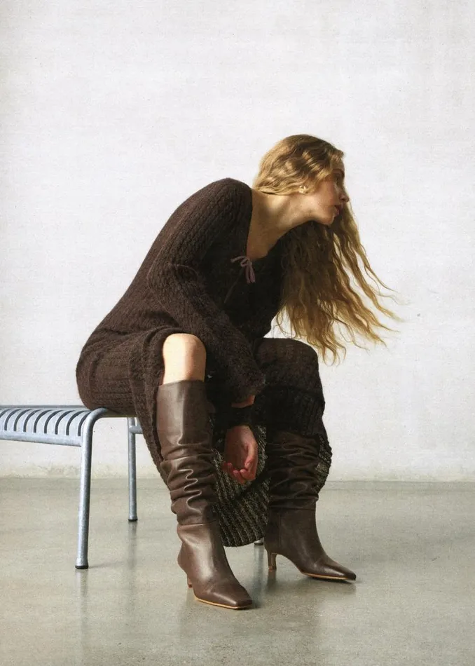 ALOHAS Boots Kalila Brown Leather Boots 8211 Women