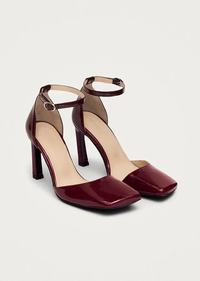 ALOHAS Heels Liebe Onix Burgundy Leather Pumps 8211 Women