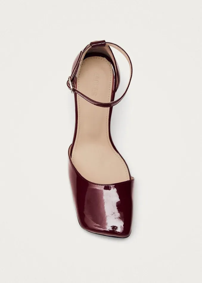 ALOHAS Heels Liebe Onix Burgundy Leather Pumps 8211 Women