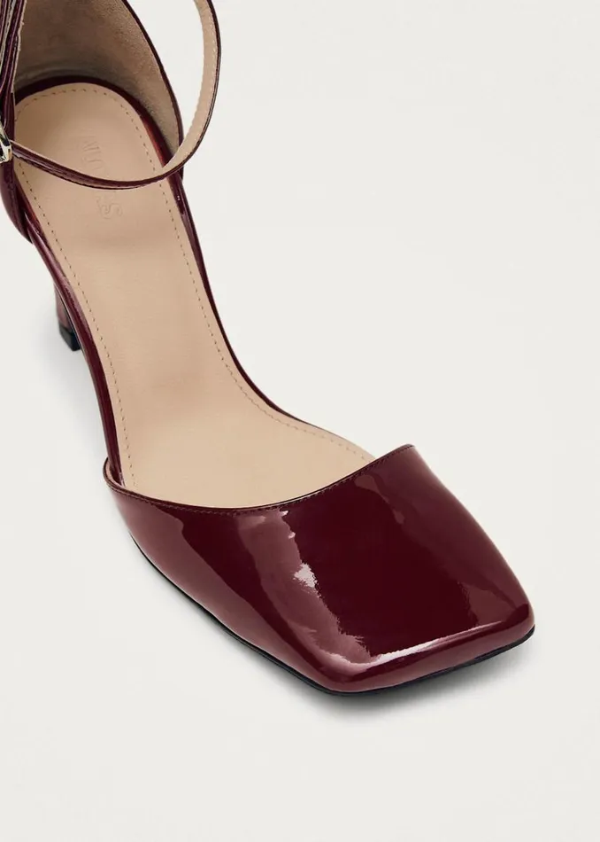 ALOHAS Heels Liebe Onix Burgundy Leather Pumps 8211 Women