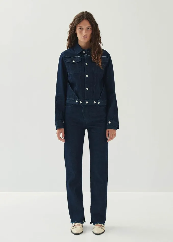 ALOHAS Jackets Coats Sand Indigo Denim Jacket 8211 Women