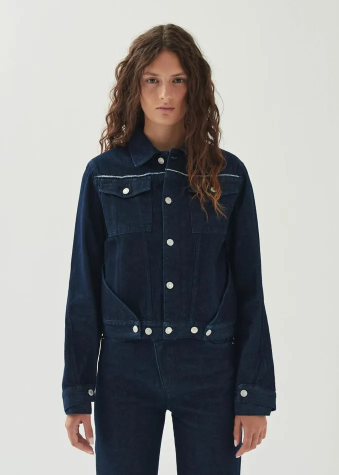 ALOHAS Jackets Coats Sand Indigo Denim Jacket 8211 Women