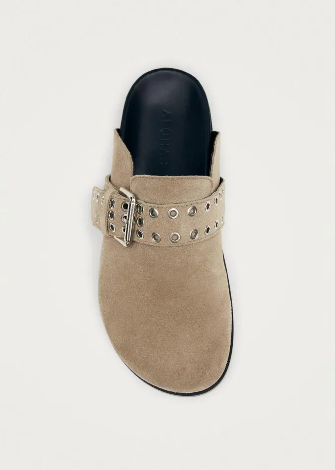 ALOHAS Mules Halia Beige Leather Mules 8211 Women