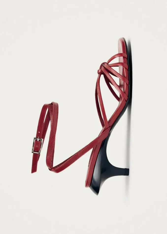 ALOHAS Sandals Soleia Red Leather Sandals 8211 Women