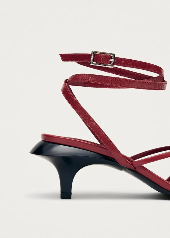 ALOHAS Sandals Soleia Red Leather Sandals 8211 Women
