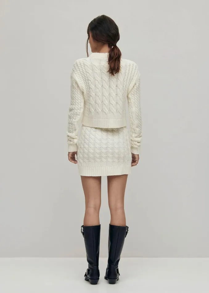 ALOHAS Skirts Blake White Tricot Skirt 8211 Women