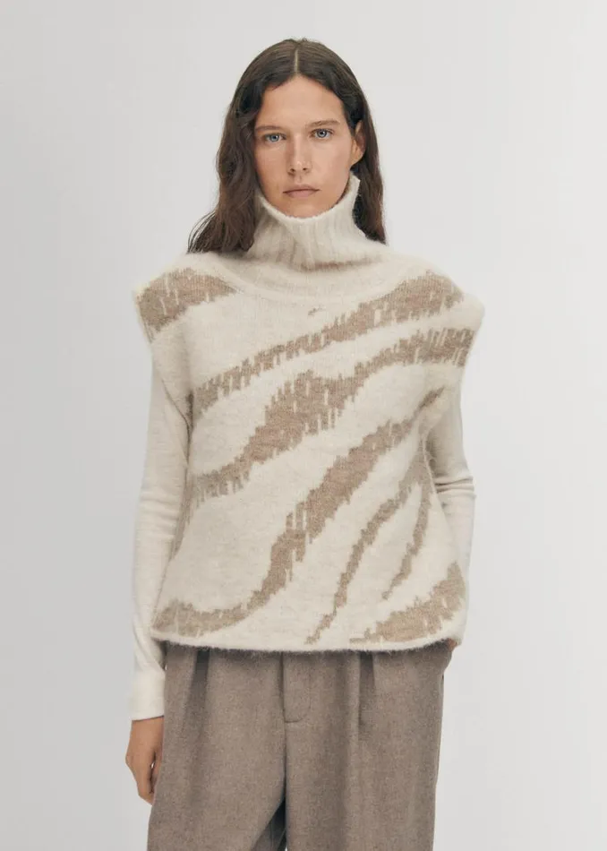 ALOHAS Sweaters Cardigans Bergen Ecru Vest 8211 Women