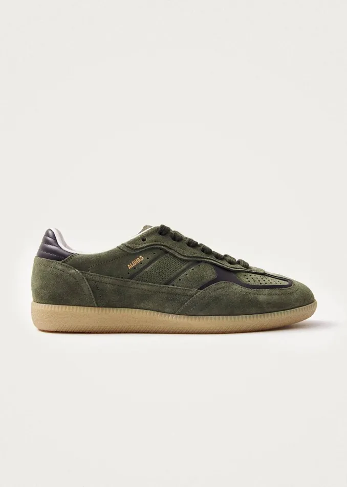 ALOHAS Tb490 Rife Dusty Olive Leather Sneakers 8211 WomenMen