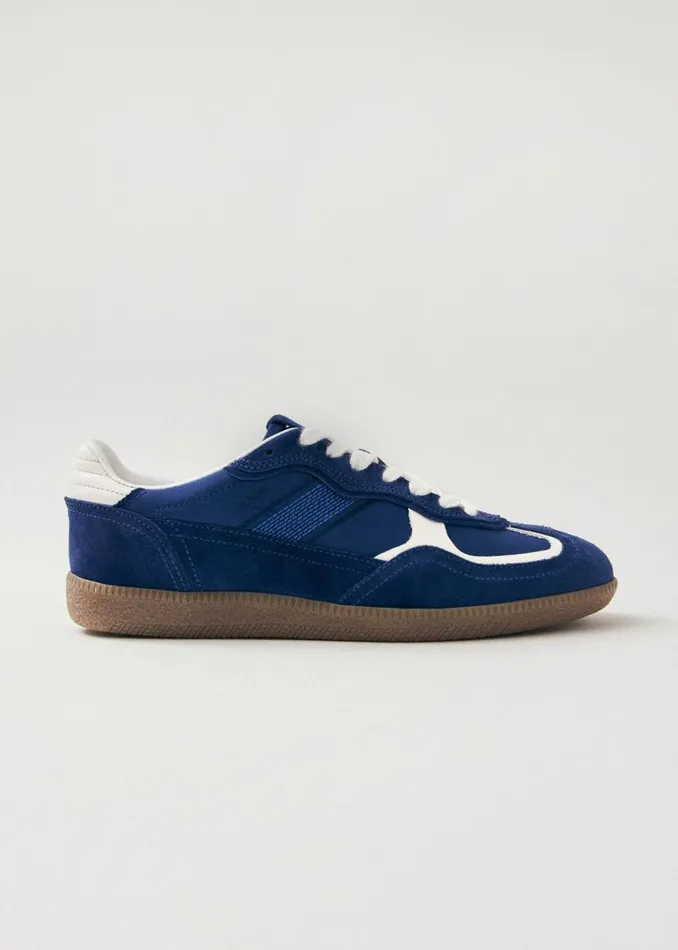ALOHAS Tb490 Rife Sheen Blue Leather Sneakers 8211 WomenMen