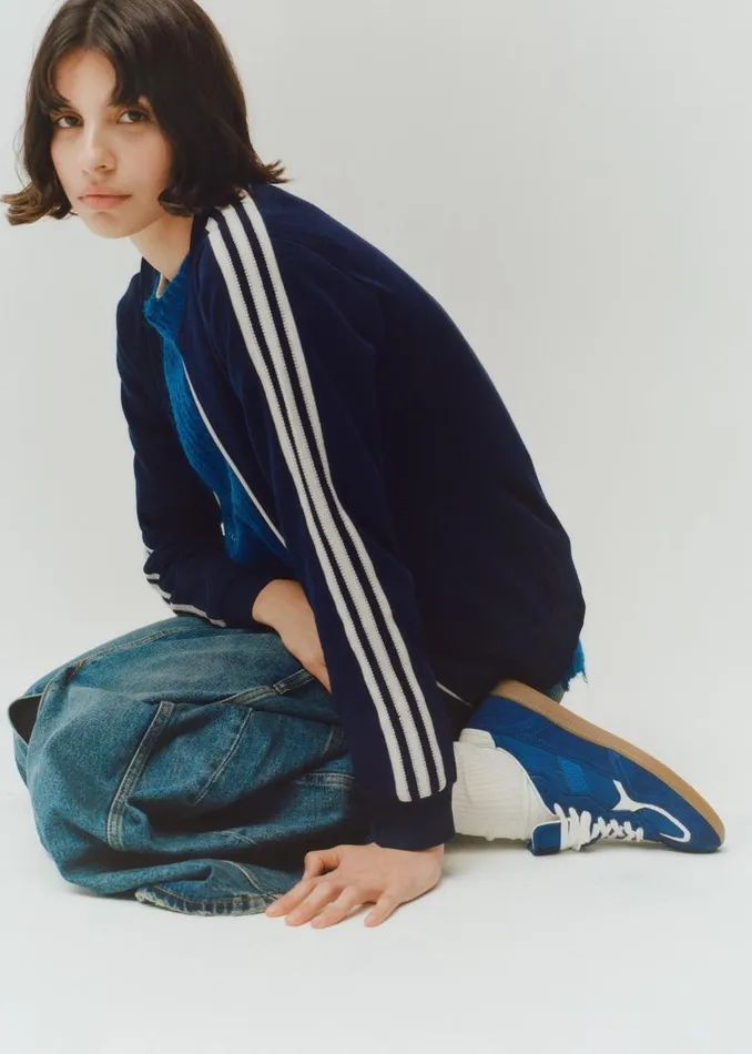ALOHAS Tb490 Rife Sheen Blue Leather Sneakers 8211 WomenMen