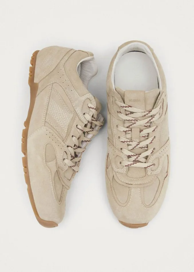ALOHAS Tb56 Suede Cream Leather Sneakers 8211 WomenMen
