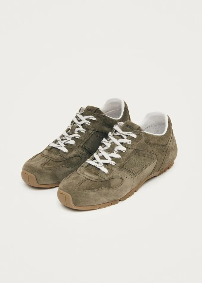ALOHAS Tb56 Suede Khaki Leather Sneakers 8211 WomenMen