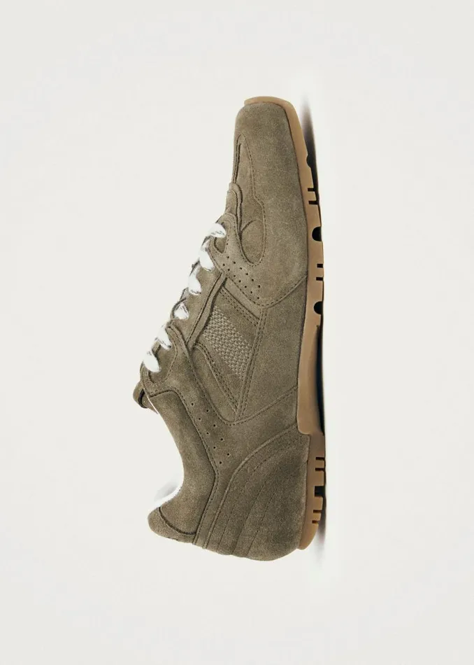 ALOHAS Tb56 Suede Khaki Leather Sneakers 8211 WomenMen