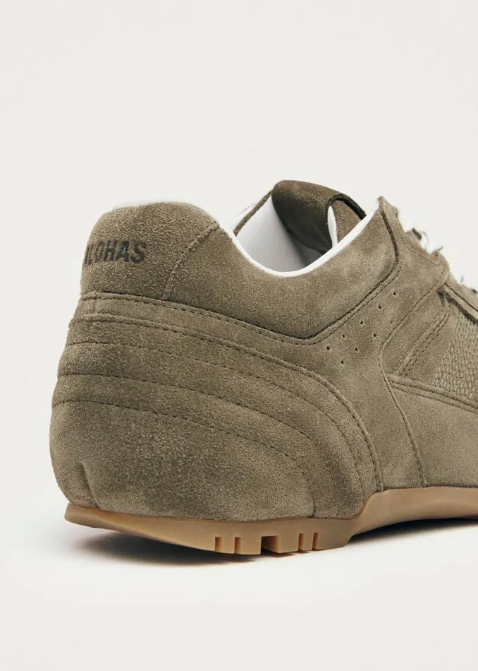 ALOHAS Tb56 Suede Khaki Leather Sneakers 8211 WomenMen
