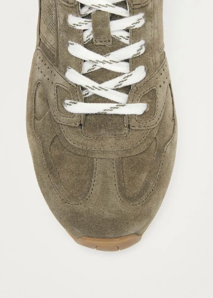 ALOHAS Tb56 Suede Khaki Leather Sneakers 8211 WomenMen