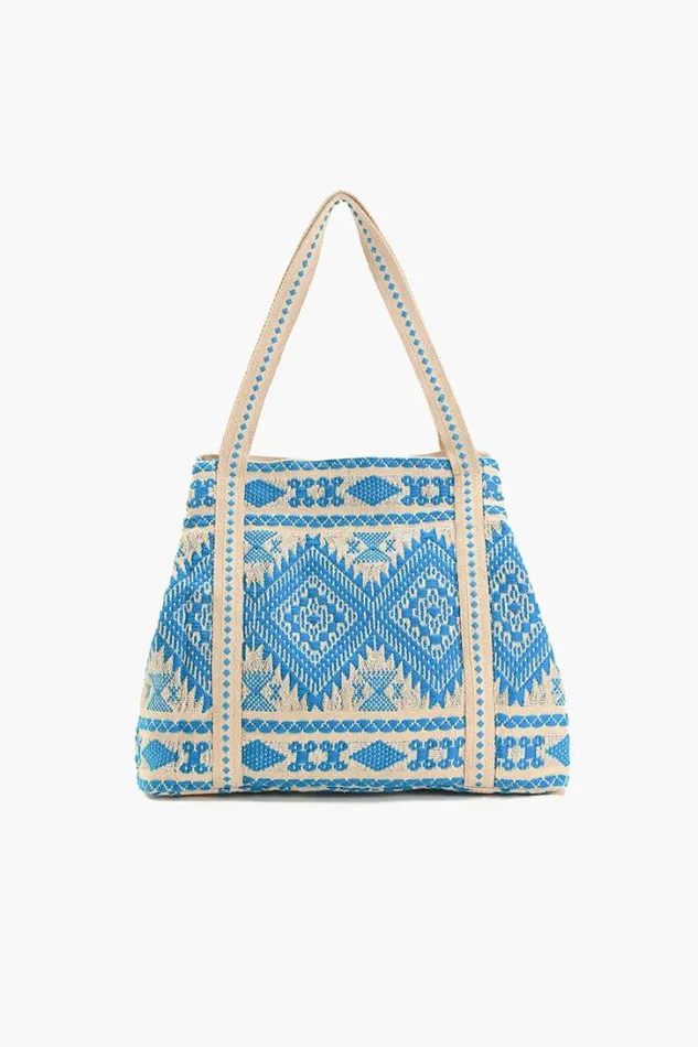 America and Beyond Beach Bags Women Wanderlust Evil Eye Tote