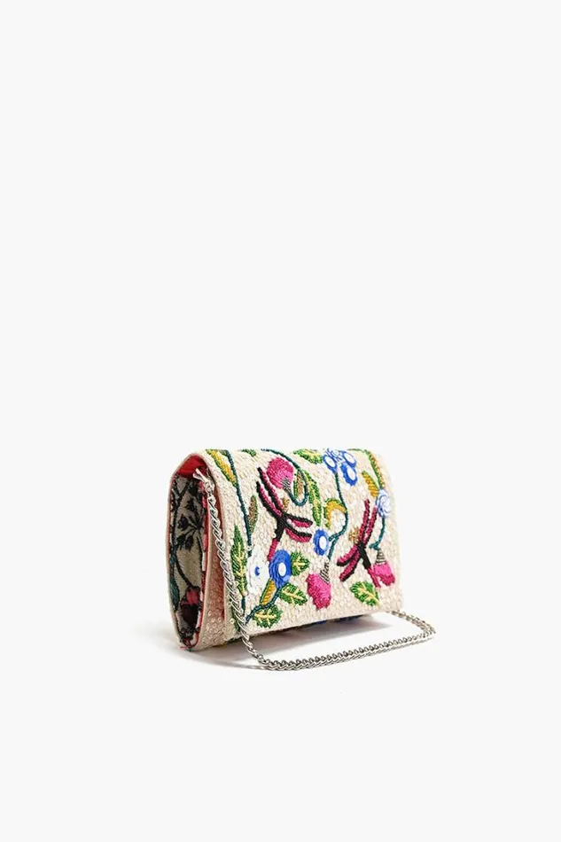 America and Beyond Clutches Women Dragonfly Dreams Kashmiri Flap Clutch
