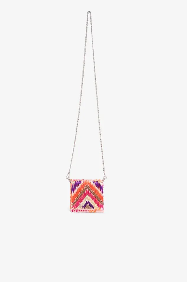 America and Beyond Clutches Women Raffia Embellished Gloria Clutch