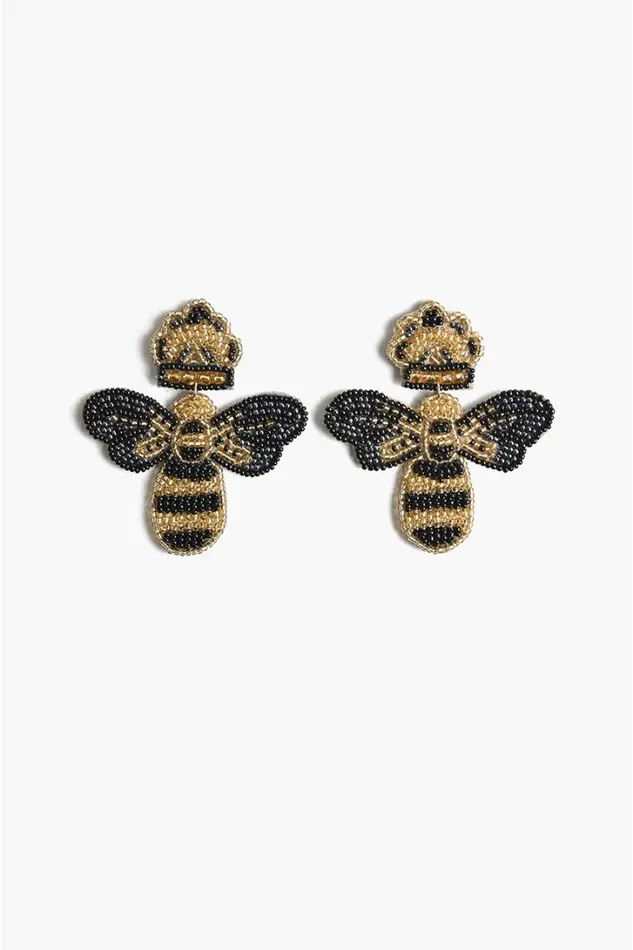 America and Beyond Jewelry Women Queen Bee Earrings