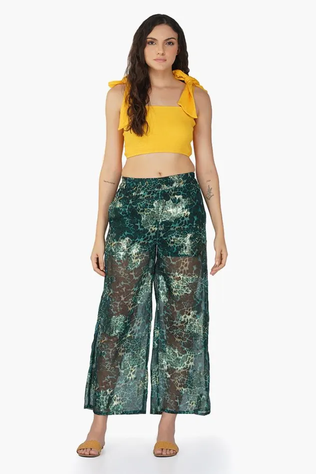 America and Beyond Pants Women Nevada Tiger Lurex Beach Pants